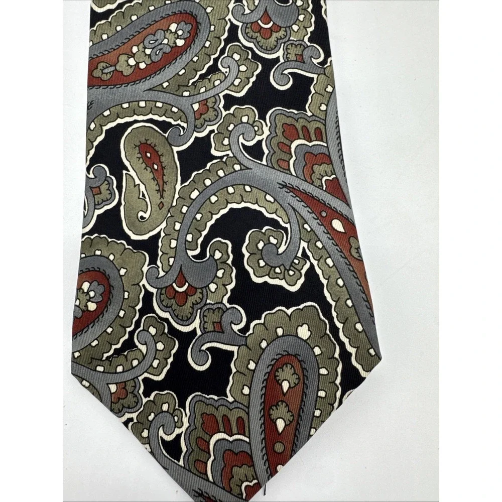 Kuppenheimer Woven‎ Paisley Silk Neck Tie Made In USA 57 x 3.75